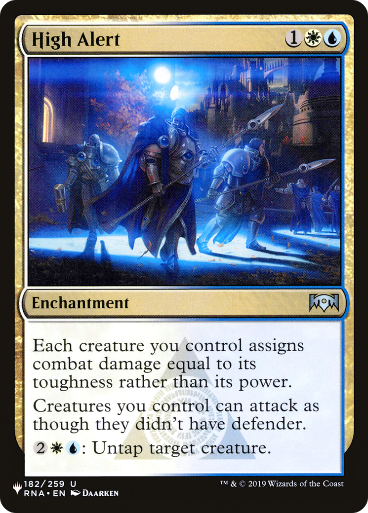 High Alert (RNA-182) - The List