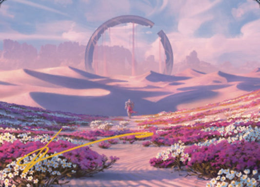 Plains Art Card 2 (Gold-Stamped Signature) [Dominaria United Art Series]