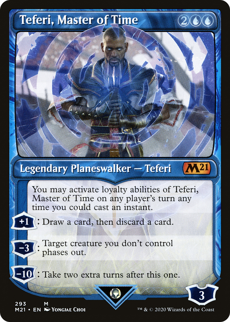 Teferi, Master of Time (Showcase) (293) - Core Set 2021