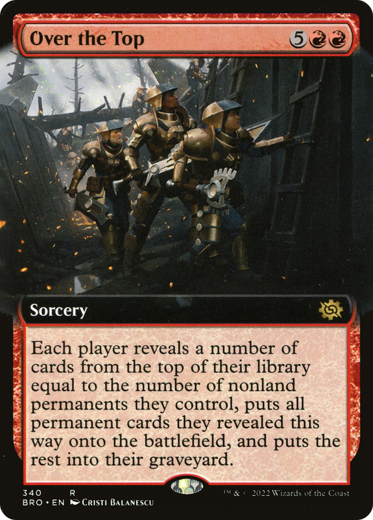 Over the Top (Extended Art) (340) Foil - The Brothers' War