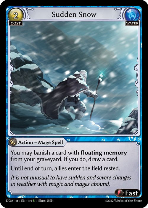 Sudden Snow (194) [Dawn of Ashes: 1st Edition] Foil