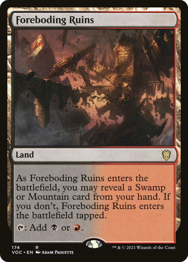 Foreboding Ruins (174) - Crimson Vow Commander
