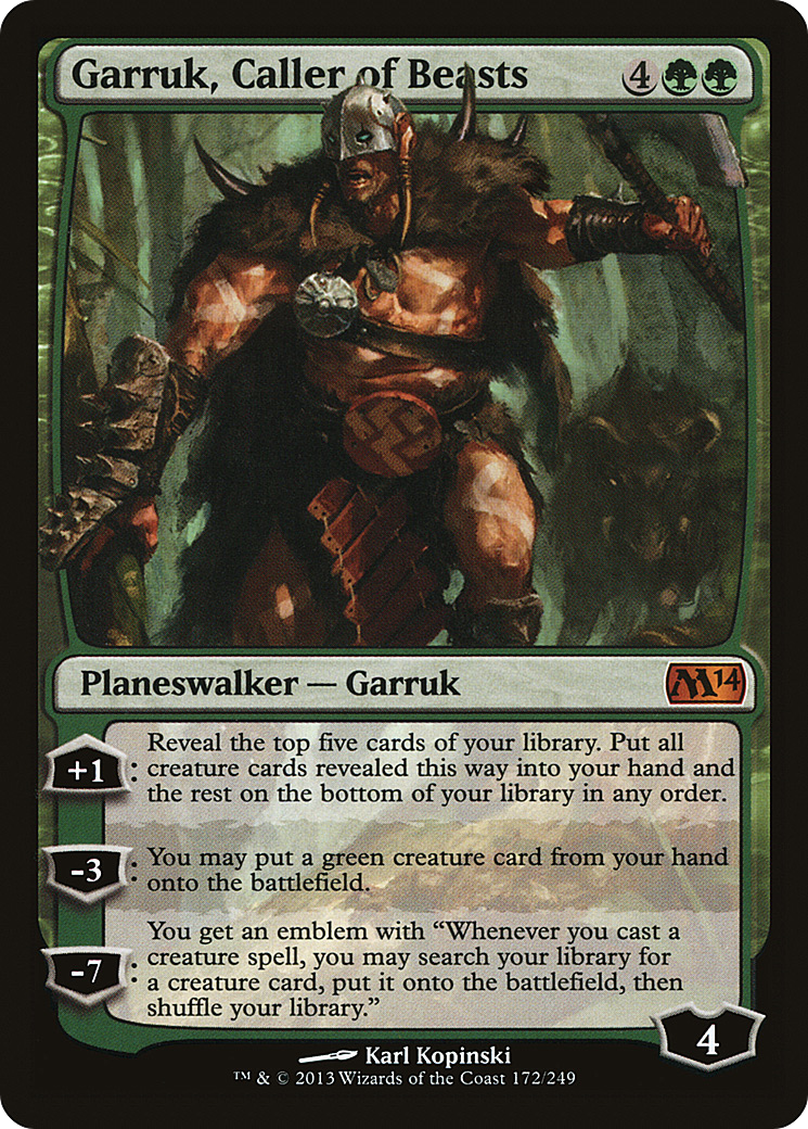 Garruk, Caller of Beasts (172) Foil - Magic 2014