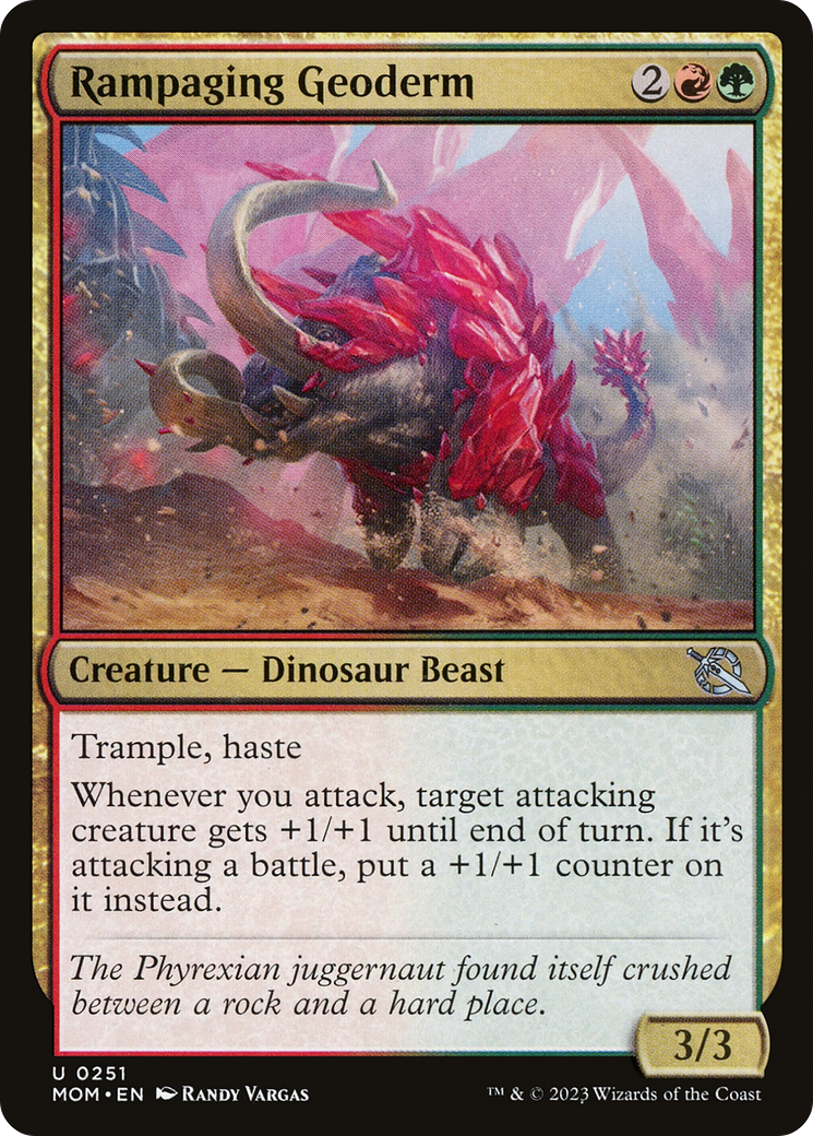 Rampaging Geoderm (251) Foil - March of the Machine