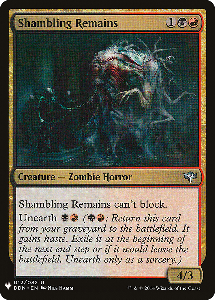 Shambling Remains (DDN-12) - The List