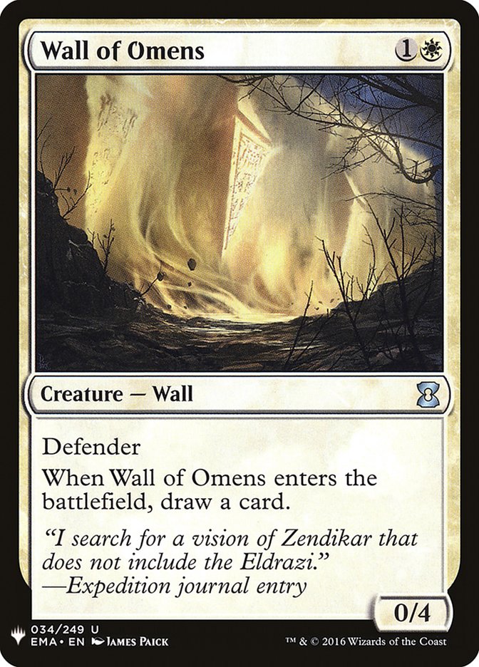 Wall of Omens [Mystery Booster] | Silver Goblin