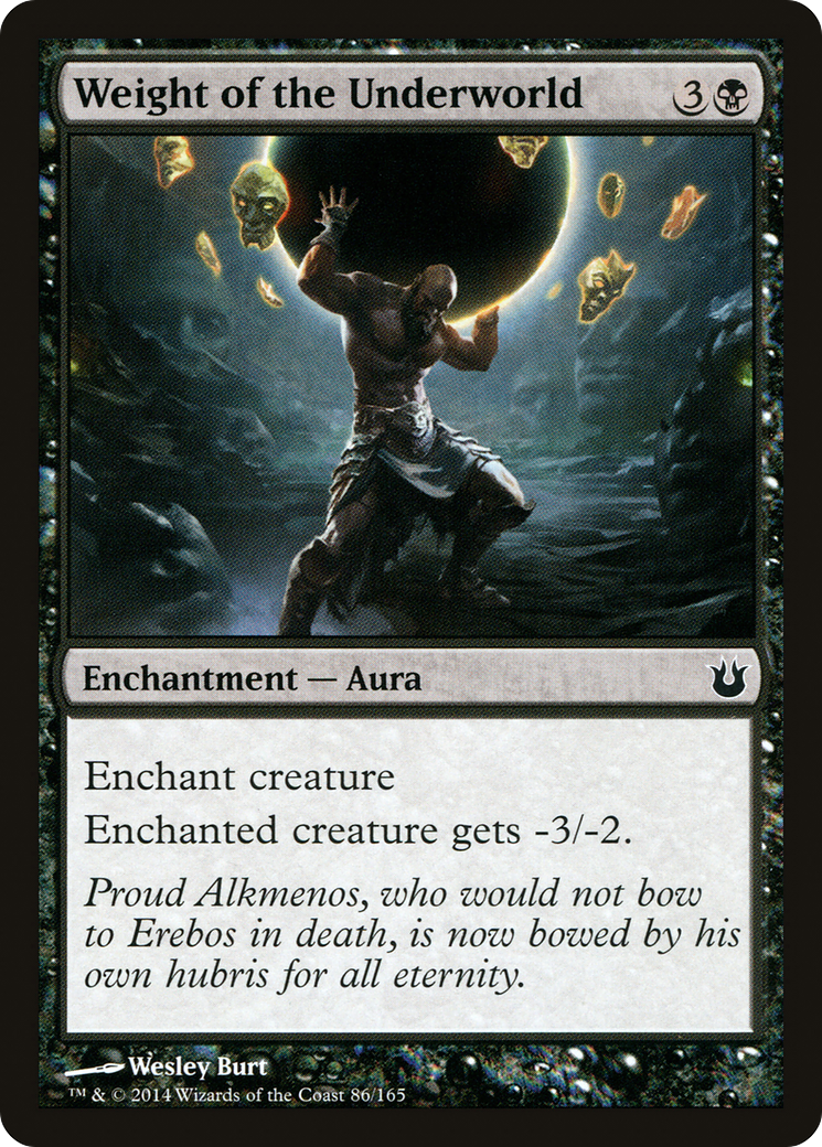 Weight of the Underworld (086) Foil - Born of the Gods