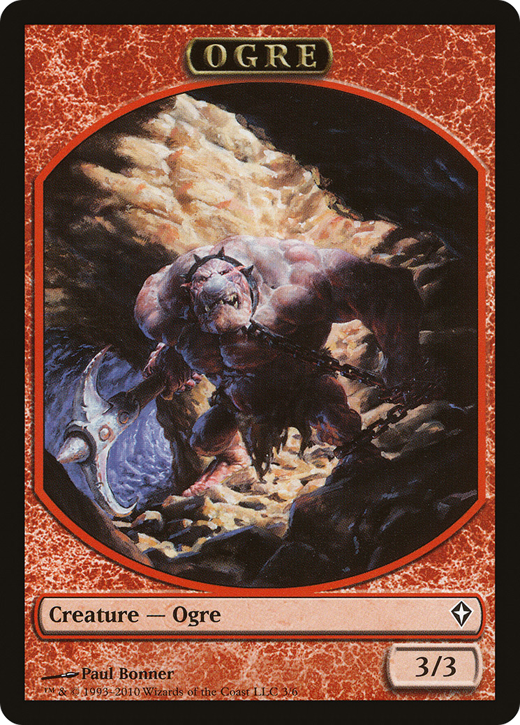 Ogre Token [Worldwake Tokens] | Silver Goblin