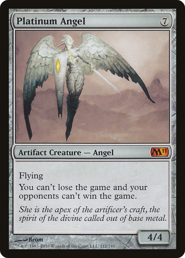 Platinum Angel (212) Foil - Magic 2011