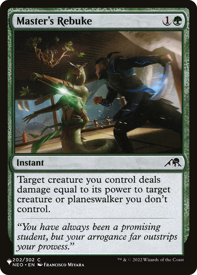 Master's Rebuke (NEO-202) - The List