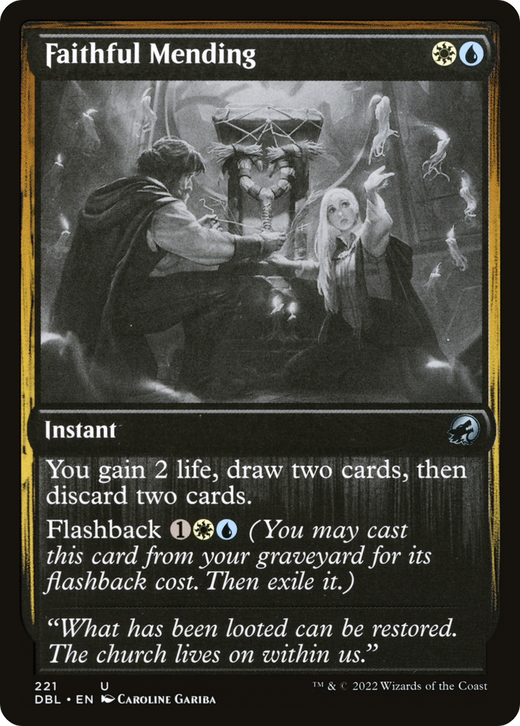 Faithful Mending (221) Foil - Innistrad: Double Feature