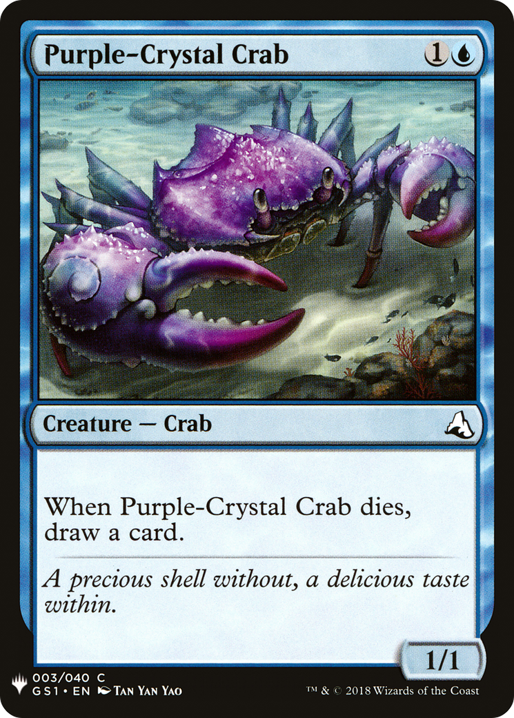 Purple-Crystal Crab (GS1-3) - The List