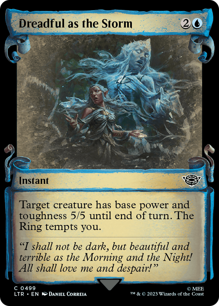 Dreadful as the Storm (Showcase) (499) Foil - The Lord of the Rings: Tales of Middle-earth