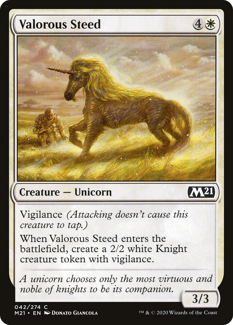 Valorous Steed (042) Foil - Core Set 2021