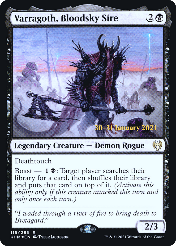 Varragoth, Bloodsky Sire [Kaldheim Prerelease Promos] | Silver Goblin