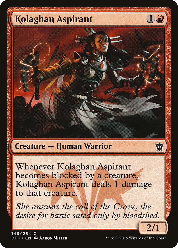 Kolaghan Aspirant (143) Foil - Dragons of Tarkir