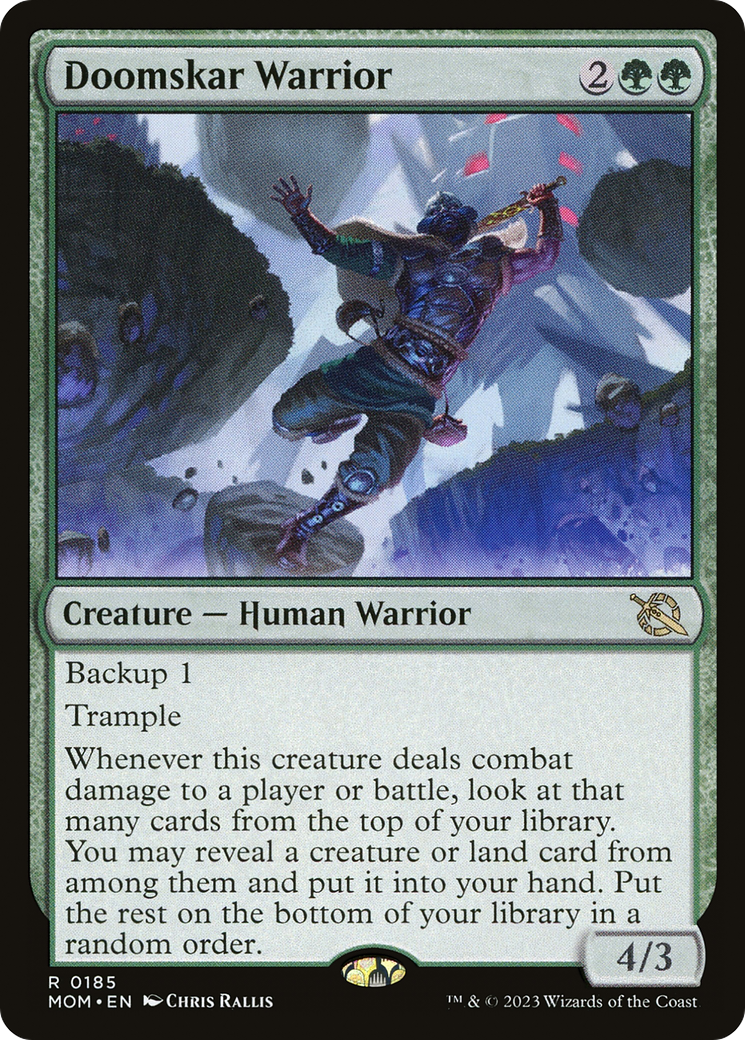 Doomskar Warrior (185) Foil - March of the Machine