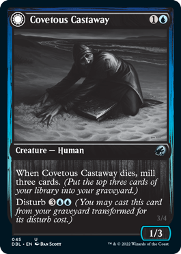 Covetous Castaway // Ghostly Castigator (045) - Innistrad: Double Feature