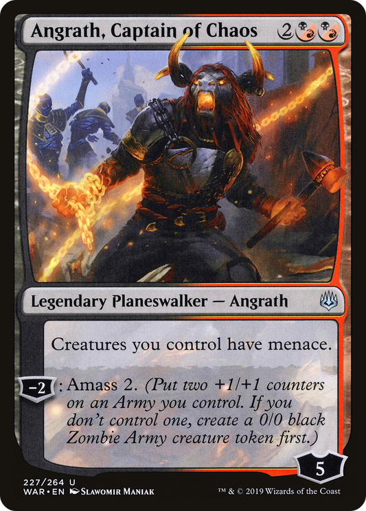Angrath, Captain of Chaos (227) Foil - War of the Spark