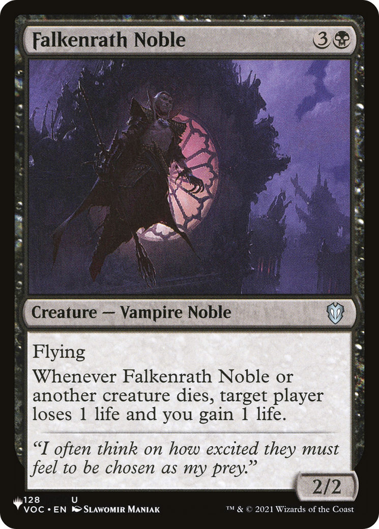 Falkenrath Noble (VOC-128) - The List