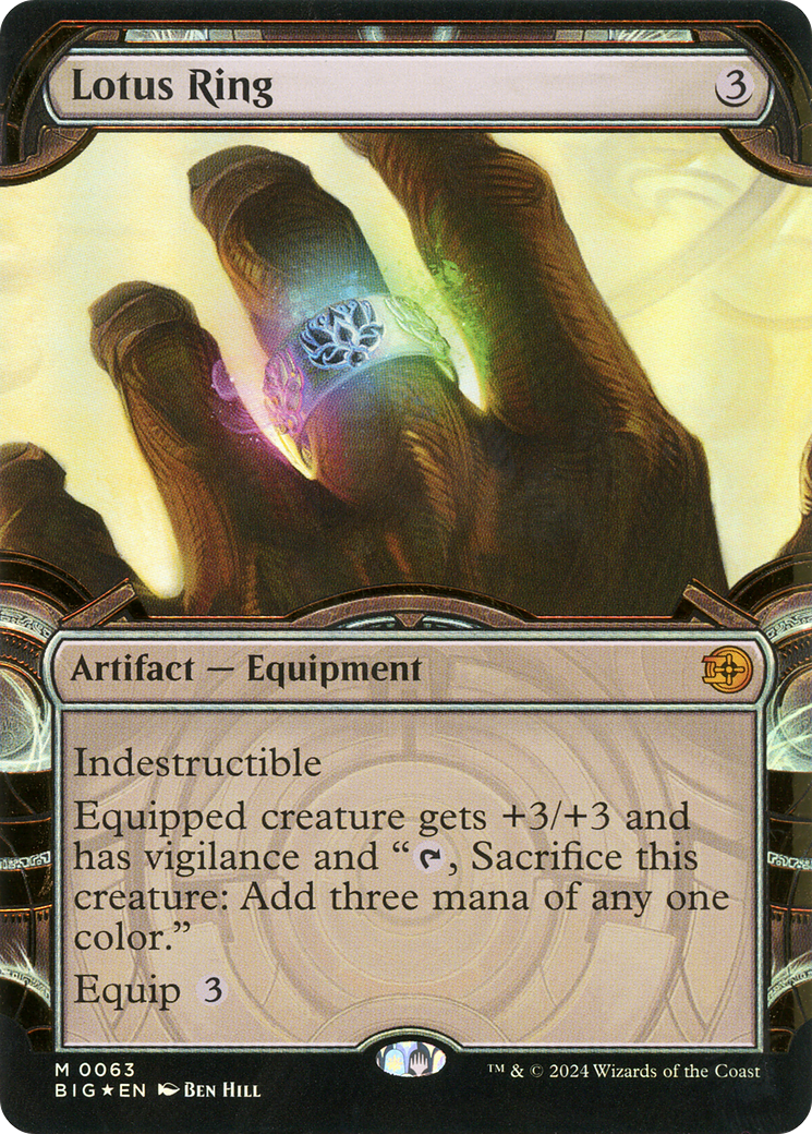 Lotus Ring (Showcase) (Raised Foil) (Showcase) (063) Foil - The Big Score