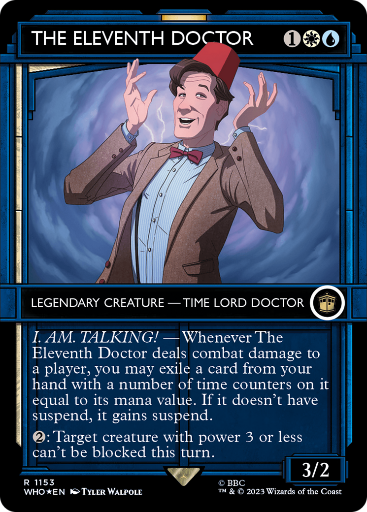 The Eleventh Doctor (Showcase) (Surge Foil) [Doctor Who] | Silver Goblin