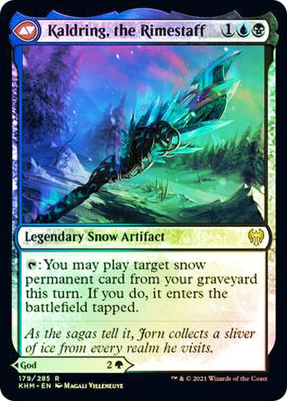 Jorn, God of Winter // Kaldring, the Rimestaff (179s) Foil - Kaldheim Promos