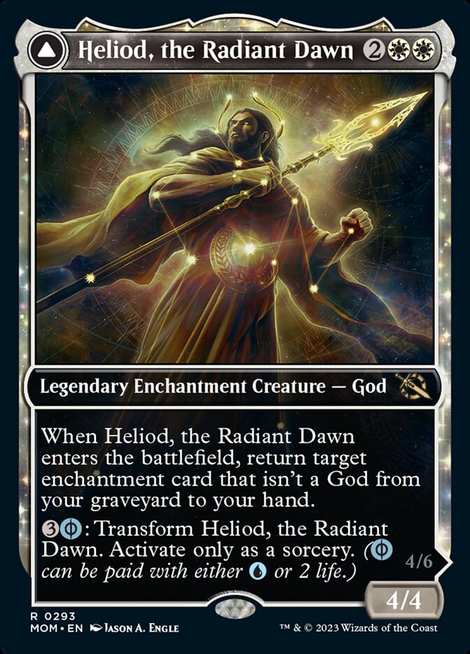 Heliod, the Radiant Dawn // Heliod, the Warped Eclipse (Showcase) (293) Foil - March of the Machine