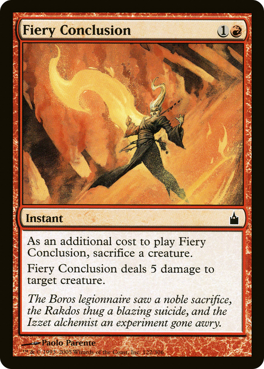 Fiery Conclusion [Ravnica: City of Guilds] Foil