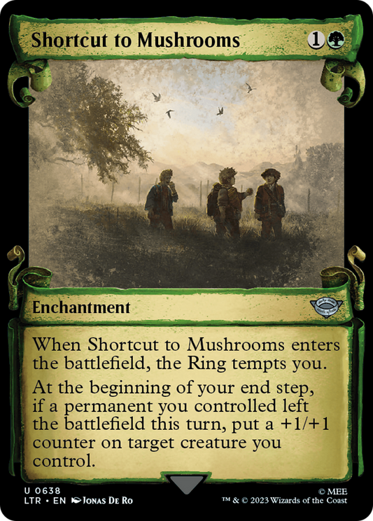 Shortcut to Mushrooms (Showcase) (638) Foil - The Lord of the Rings: Tales of Middle-earth