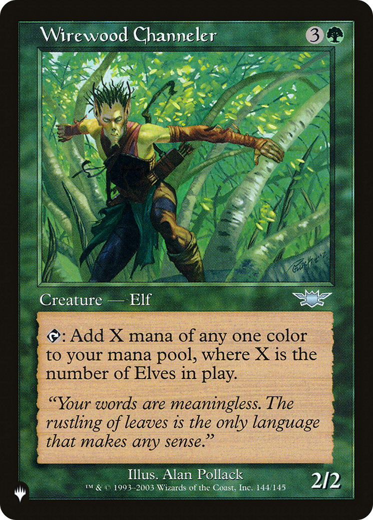 Wirewood Channeler [The List Reprints] | Silver Goblin