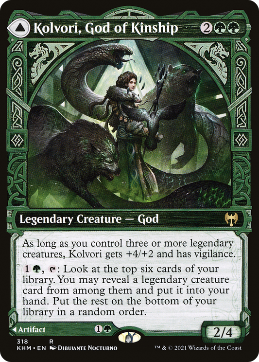 Kolvori, God of Kinship (Showcase) (318) - Kaldheim