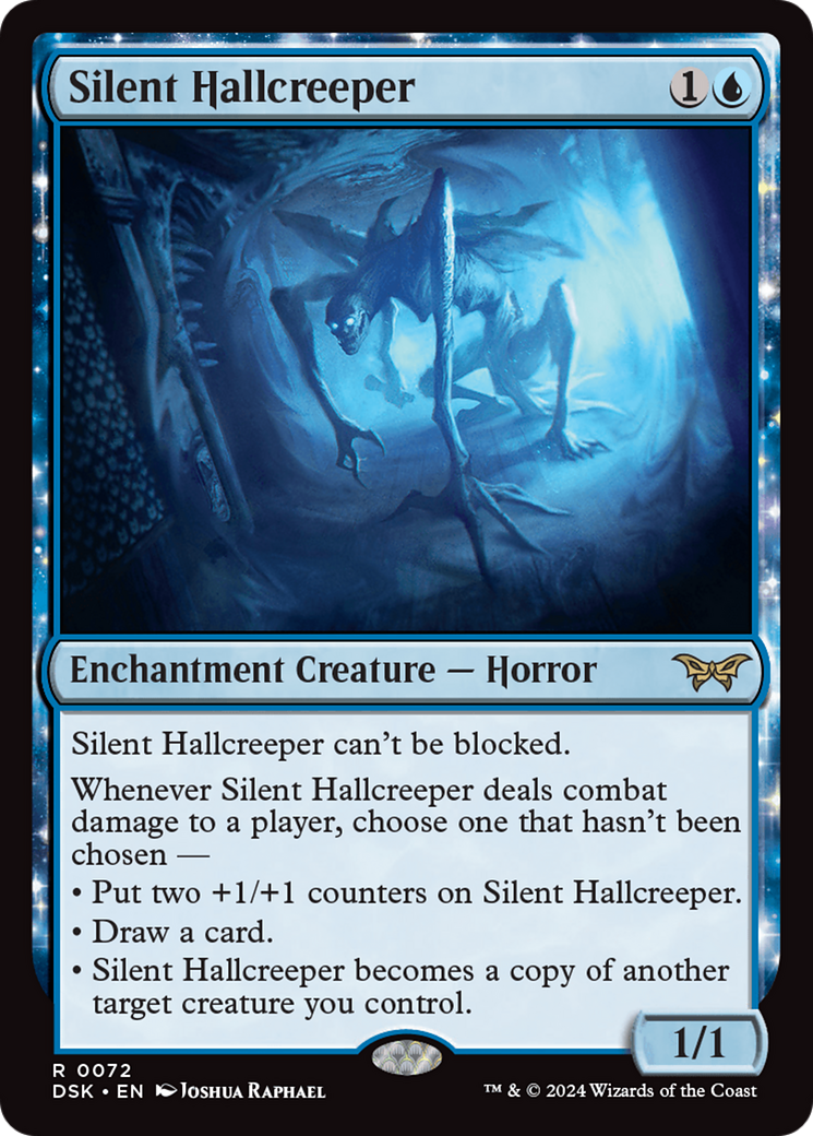 Silent Hallcreeper [Duskmourn: House of Horror] Foil