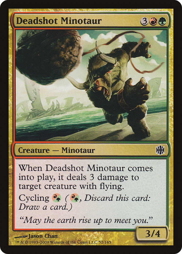 Deadshot Minotaur (052) - Alara Reborn