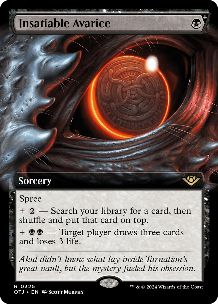 Insatiable Avarice (Extended Art) (325) Foil - Outlaws of Thunder Junction