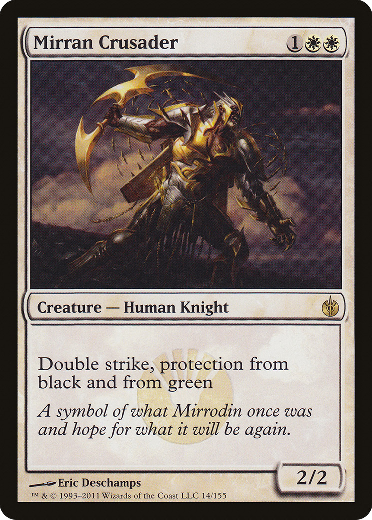 Mirran Crusader (014) Foil - Mirrodin Besieged