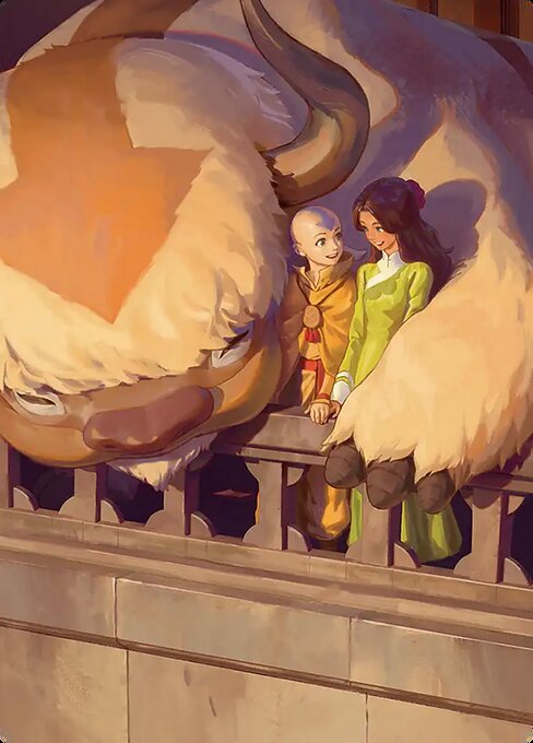 Aang and Katara (008) - Art Series: Avatar: The Last Airbender