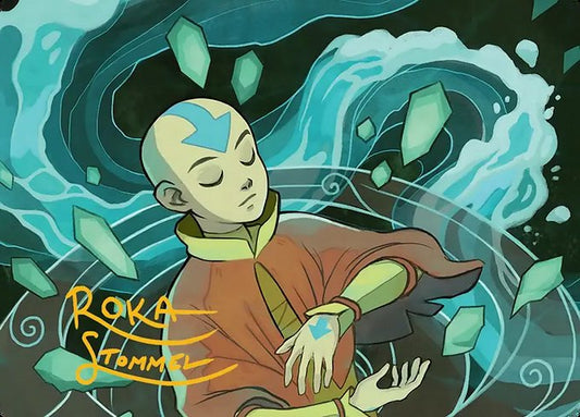 Aang, at the Crossroads (045s) Gold-Stamped - Art Series: Avatar: The Last Airbender