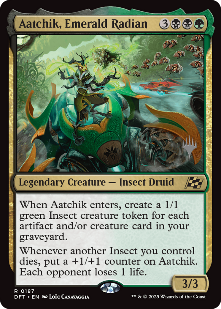 Aatchik, Emerald Radian (Promo Pack) (187) Foil - Aetherdrift