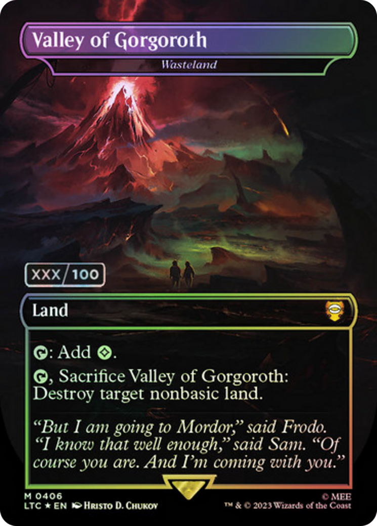 Valley of Gorgoroth - Wasteland (Serialized) [The Lord of the Rings: Tales of Middle-Earth Commander]