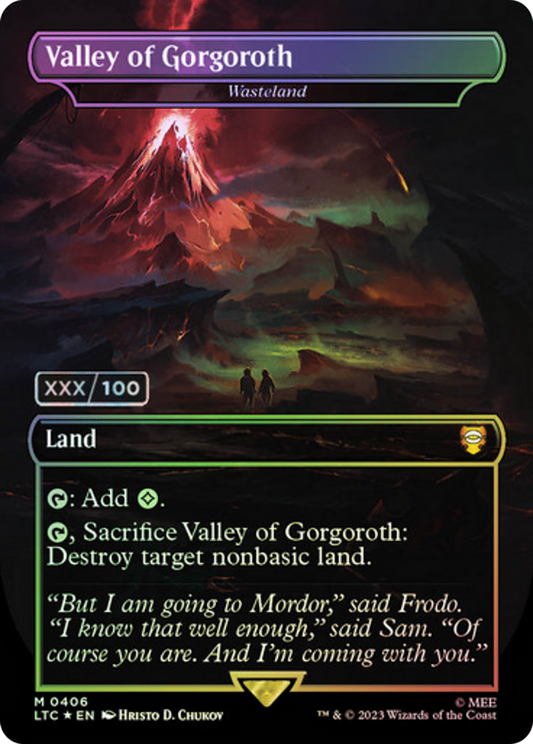 Valley of Gorgoroth - Wasteland (Serialized) [The Lord of the Rings: Tales of Middle-Earth Commander]