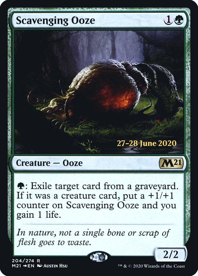 Scavenging Ooze [Core Set 2021 Prerelease Promos] | Silver Goblin