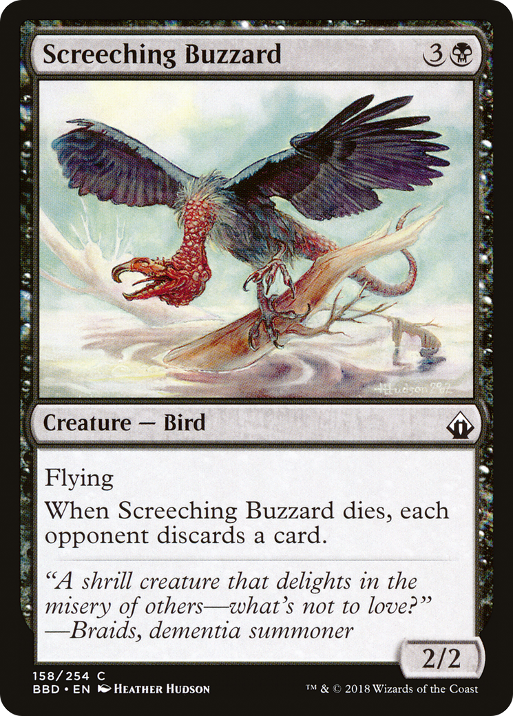 Screeching Buzzard (158) Foil - Battlebond
