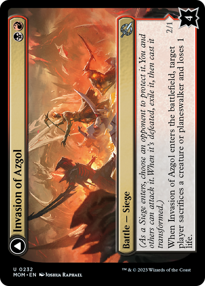 Invasion of Azgol // Ashen Reaper (232) Foil - March of the Machine