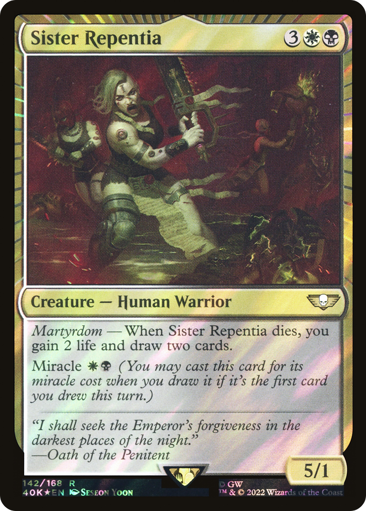 Sister Repentia (142) Surge Foil - Warhammer 40,000 Commander