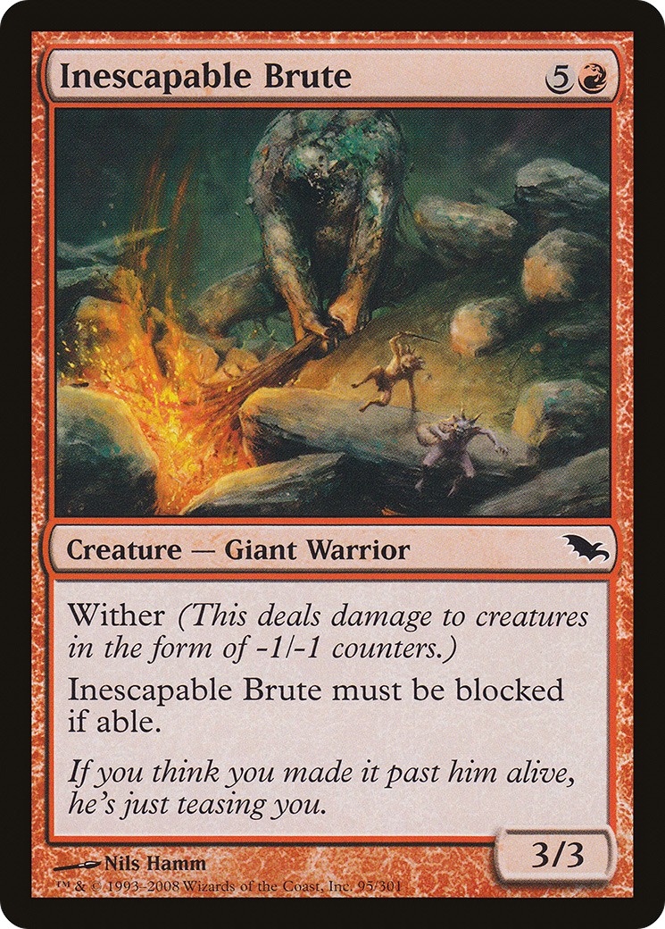 Inescapable Brute (095) Foil - Shadowmoor