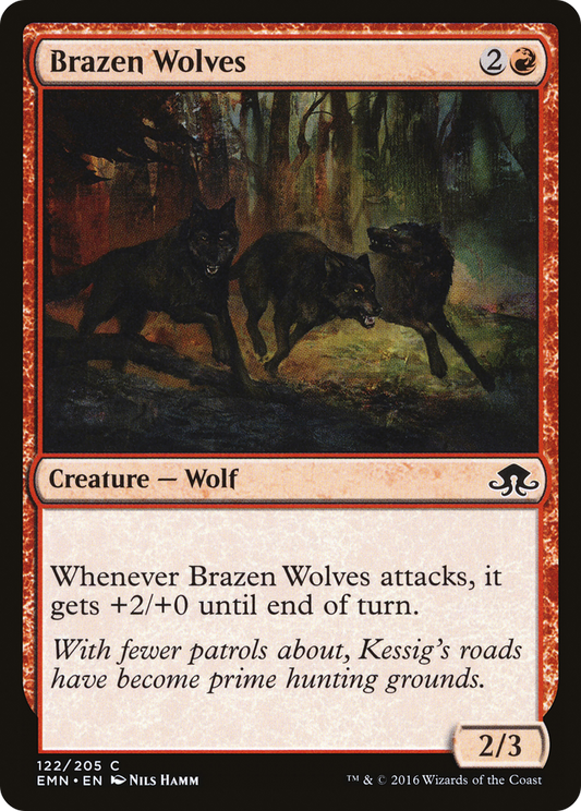 Brazen Wolves (122) Foil - Eldritch Moon