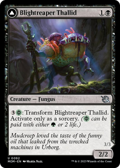 Blightreaper Thallid // Blightsower Thallid (092) Foil - March of the Machine