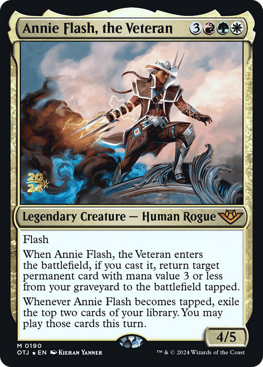 Annie Flash, the Veteran (190) Foil - Outlaws of Thunder Junction Promos