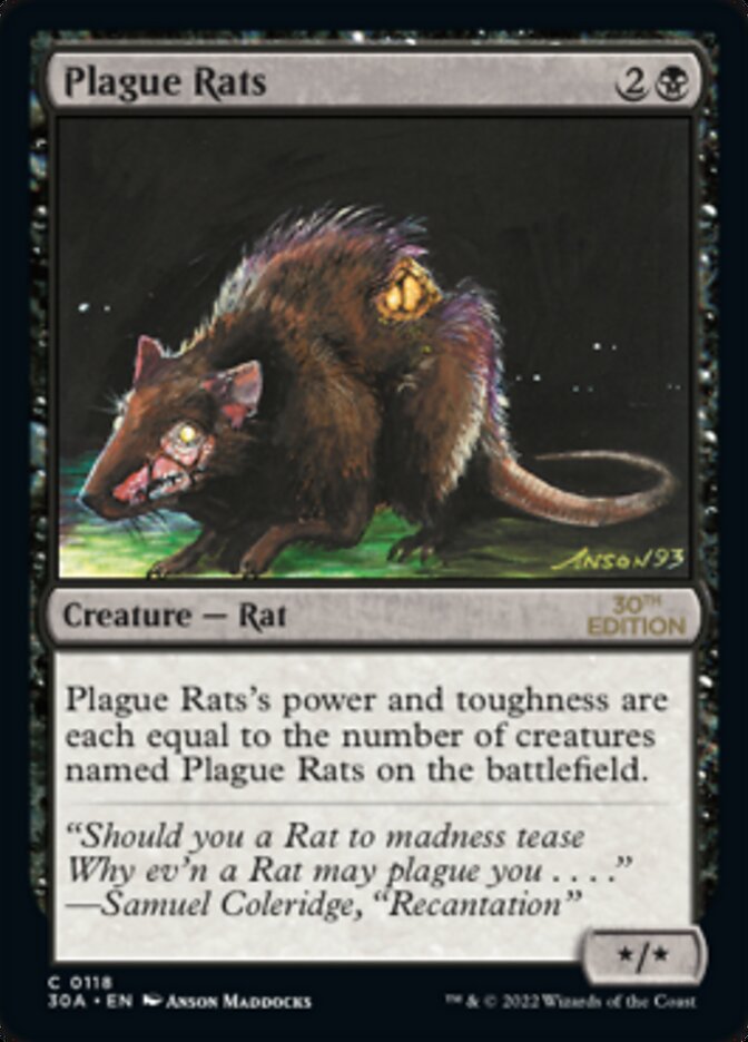 Plague Rats (118) - 30th Anniversary Edition